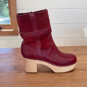 Swedish Hasbeens Midcalf Shearling Boots